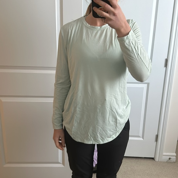 Joe Fresh Active Mint Long Sleeve Top - Picture 2 of 7